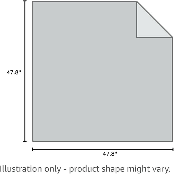 TONYKO 3.9 x 3.9ft Fiberglass Fire Blanket for Emergency Surival, Flame Retardant Protection and Heat Insulation (White-2PACK)