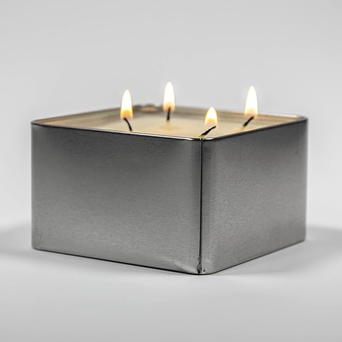 ASR Outdoor 48 Hour Survival Candle for Camping Emergency Fire Starter in Tin, 4 Wick