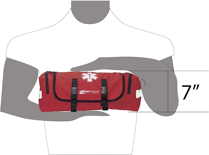 School First Aid Emergency Kit with Tourniquets Red Bag by MFASCO