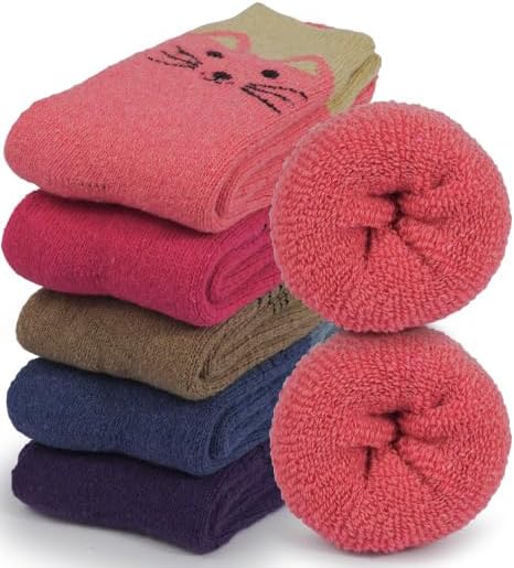 BomKinta Boot Socks for Women Winter Solid Thick Warm Socks Cozy Crew Socks Christmas Gift