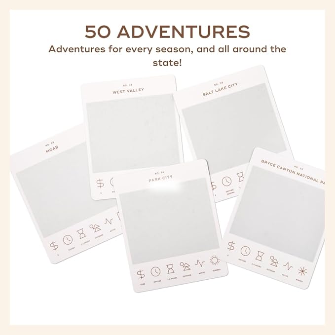 Reach International Outfitters Utah Adventure Bucket List: 50 Scratch-Off Cards for Outdoor Activities, Tourist Attractions, and Road Trips - Perfect Travel Gift and Guide for Exploring