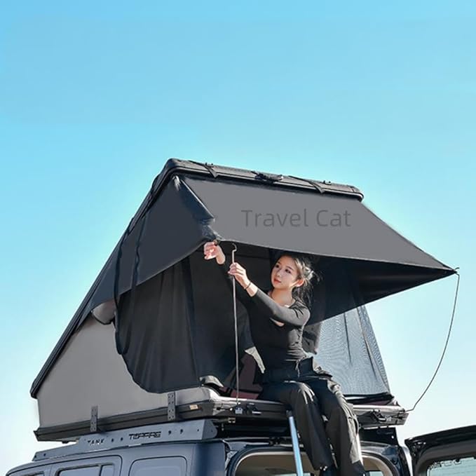 Travel Cat Rooftop Tent Hard Shell Travel Cat Roof Top Tent Hardshell Rooftop Tents for Jeep SUV Truck Van Car Camping Roof Rack Overland Hard Shell Car Top Tents