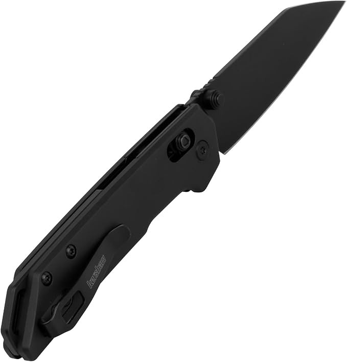 Kershaw Mini Iridium Folding Pocket Knife, 3 inch D2 Steel Blade, DuraLock, Aluminum Handle, Pocketclip