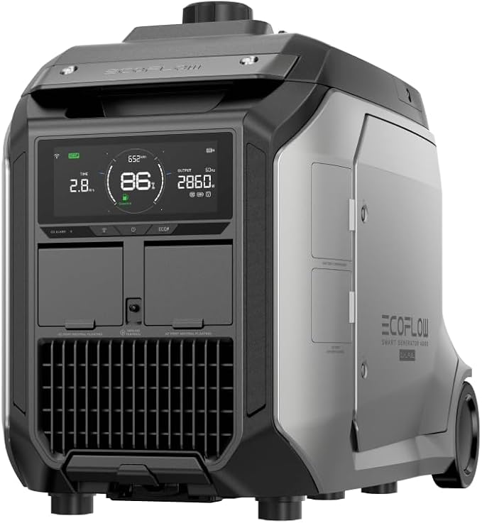 EF ECOFLOW 3200W DC Fast Charging Dual Fuel Smart Generator with LPG and Gas Support, Smart Control, for Home Power Backup, Emergency, Compatible with DELTA Pro 3 / DELTA Pro