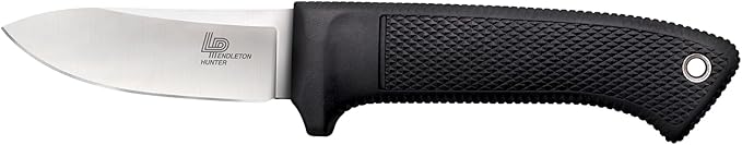 Cold Steel Pendleton Hunter 3.5" AUS 10A Stainless Steel Drop Point Fixed Blade Outdoor Camping Game Hunting Knife Ergonomic Kray-Ex Handle, Weather-Resistant Secure-Ex Sheath