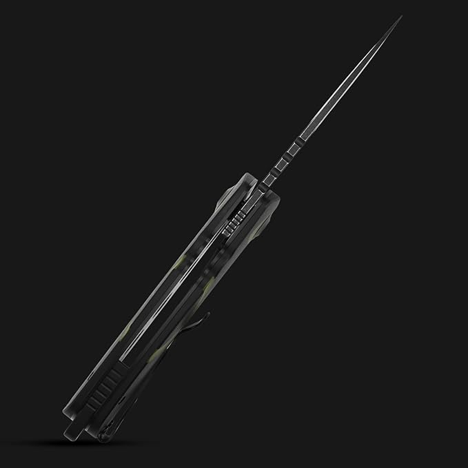 Sitivien ST162 Folding Knife,AUS-10 Steel Blade with G10 Handle Pocket Knife EDC Tool Knife for Outdoor Camping,Hiking,Hunting,Fishing(Green)