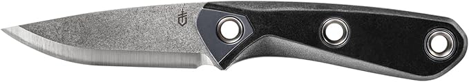 Gerber Gear Principle - Fixed-Blade Survival Knife for Hunting, Camping & More - Features Firestriking Spine & Triple Mounting Sheath - Made in USA - Black