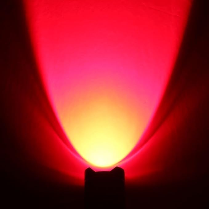4 Pack Red LED Flashlight Single Mode Red Light Flashlight One Mode Zoomable Night Light Torch for Astronomy Aviation and Night Observation