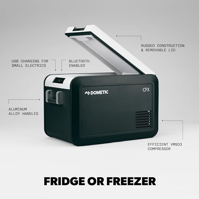 Dometic CFX Portable Electric Cooler and Freezer, Powered by AC/DC or Solar