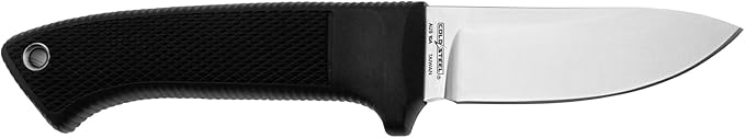 Cold Steel Pendleton Hunter 3.5" AUS 10A Stainless Steel Drop Point Fixed Blade Outdoor Camping Game Hunting Knife Ergonomic Kray-Ex Handle, Weather-Resistant Secure-Ex Sheath