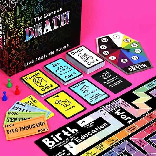 Gift Republic Game of Death ??Live Fast, Die Young | Dark Humour Adult Party Board Game | Outrageous Survival Challenge for 2- Players | Mature Content