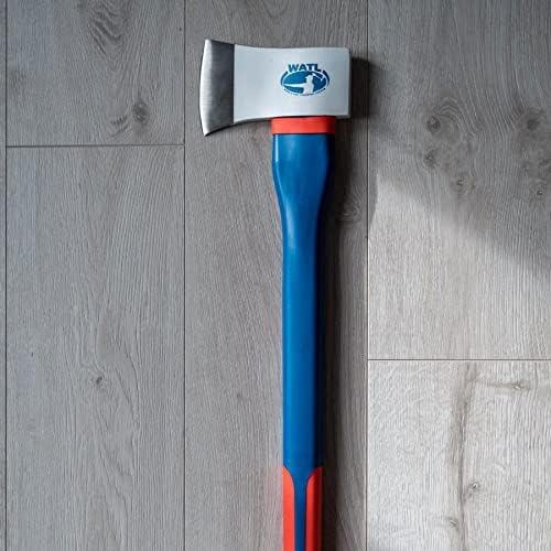 The Patriot: World Axe Throwing League Premium Competition Throwing Axe & Multi-Purpose Camping Axe or Wood Splitting Axe with Rubber and Fiberglass Handle
