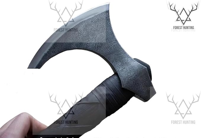 Forest Hunting| Viking Axe Real of Custom Handmade ax Medieval Axes Costume for Men Camping ax 27'' Ashwood Handle and 3.5lbs Leather Sheath Viking Gifts Men (Ragnar Lothbrok Axe)