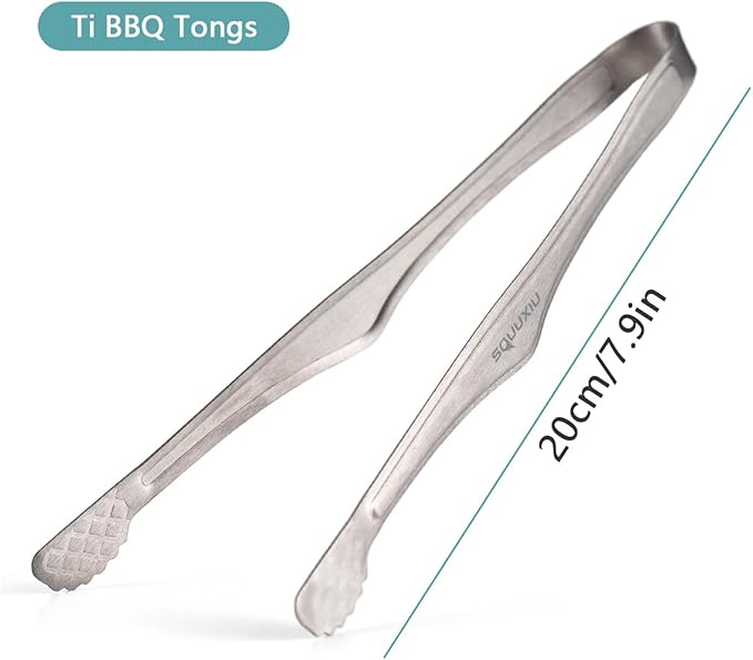 Camping Cookware Set, Camping Grill Pan or BBQ Tongs Set Portable Outdoor Cookware Lightweight Grill Pan for Backpacking Cooking Picnic