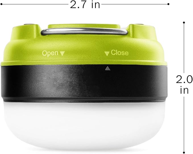 AlltroLite 2 Pack LED Camping Lantern - Battery Powered LED Lantern, Waterproof Lantern, Perfect Mini Lantern Light with Magnetic Base for Hurricane Emergency, Outdoor, Hiking, Home and Car