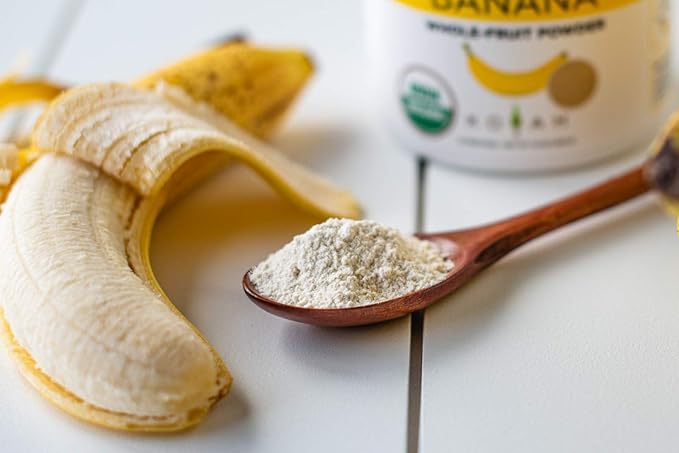 KOYAH - Organic Freeze-Dried Banana Powder (1 Scoop = 1/4 Cup Fresh): 22 Servings, 220 g (7.8 oz)