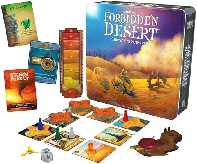 Gamewright - Forbidden Desert Cooperative Survival Adventure Board Game for 2-5 Players ??Family Strategy for Ages 10+