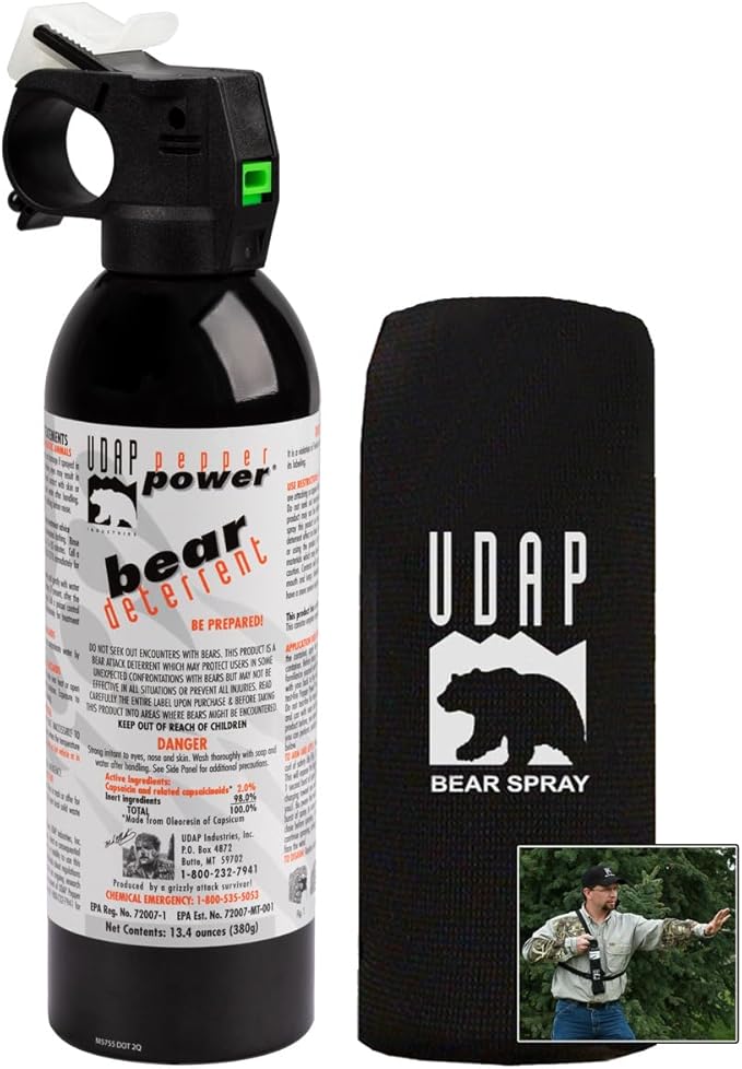 UDAP 18CP Super Magnum Bear Spray, Multi,13.4oz