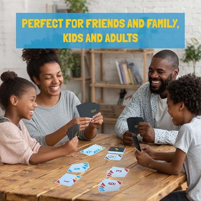 Fast-Paced Rummy-Style Card Game for Kids & Adults | Ages 7+ | Wild, Strategic, Family Fun