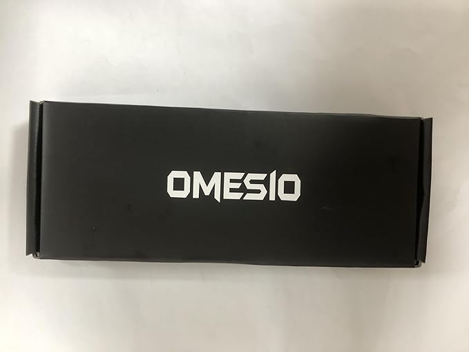 Omesio Hunting Knife with Kydex Sheath, 8.86" Full Tang Fixed Blade Non-Slip G10 Handle, Nessmuk D2 Steel Survival Camping Outdoor Knife, Perfect Gifts for Men