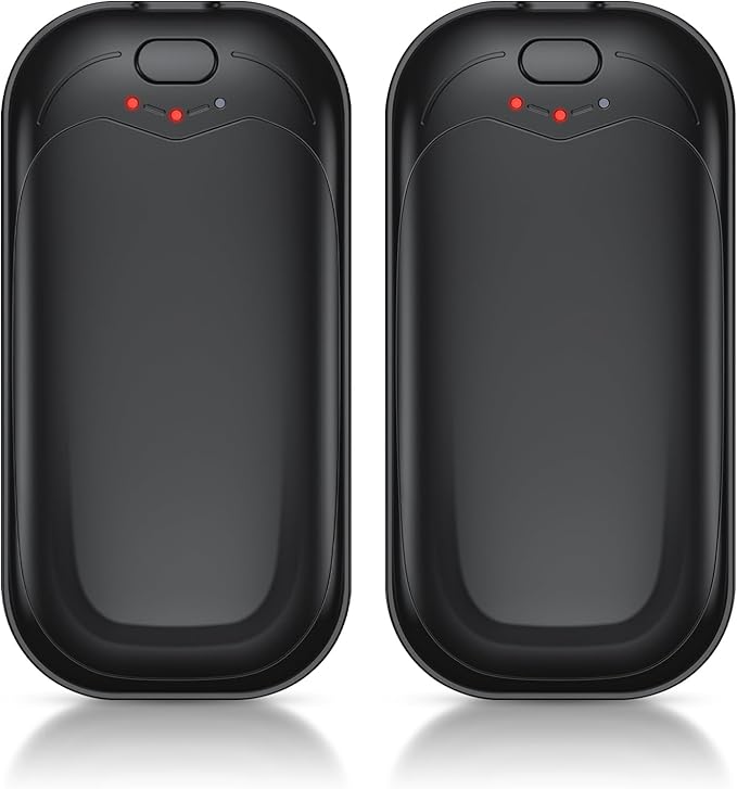 gabless Hand Warmers Rechargeable 2 Pack, Electric Hand Warmer Portable Handwarmers Pocket-Sized Hand Heater with 3 Levels Heat, Fast Heating Pocket Warmer Great Gift for Men & Women, Office, Travel