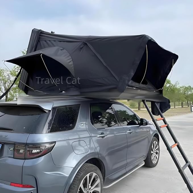 Travel Cat Rooftop Tent Hard Shell Travel Cat Roof Top Tent Hardshell Rooftop Tents for Jeep SUV Truck Van Car Camping Roof Rack Hard Shell Car Top Tents