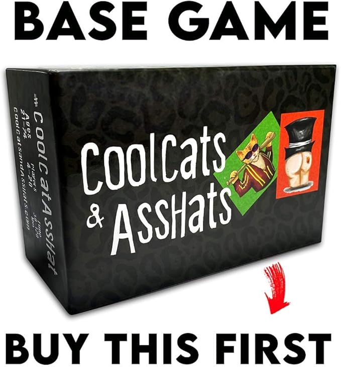 CoolCats & AssHats Mega Expansion - Hilarious Adult Drinking Card Party Game - by Infinite Games (Mega Edition)