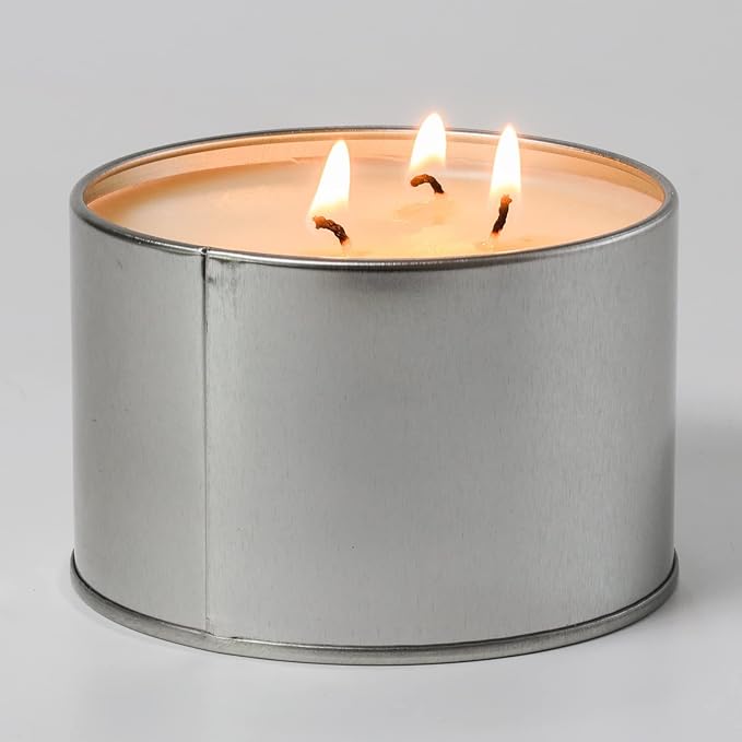 ASR Outdoor 36 Hour Camping Survival Emergency Light Wax Candle Fire Starter in Portable Tin Box, 3 Wick