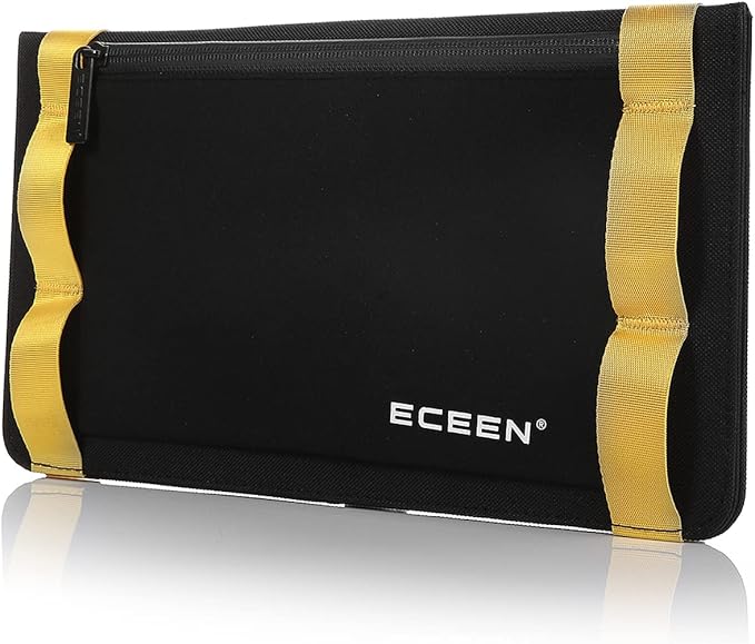 Solar Phone Charger for iPhone, ECEEN 13W Portable Solar Charger with Kickstand for iPhones, Smartphones, Tablets, GPS Units, Speakers, Gopro Cameras, and Other Devices Camping Gadgets Emergency Kit