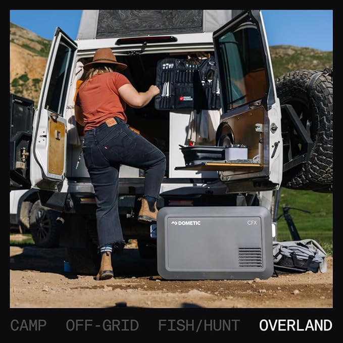 Dometic CFX Portable Electric Cooler and Freezer, Powered by AC/DC or Solar