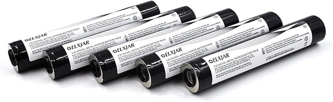 (5-Pack) 3.6V 3000mAh NiMH Rechargeable Battery Replacement for Streamlight Stinger DS LED HP XT 75175 75375 PolyStinger Pelican M9 Flashlight