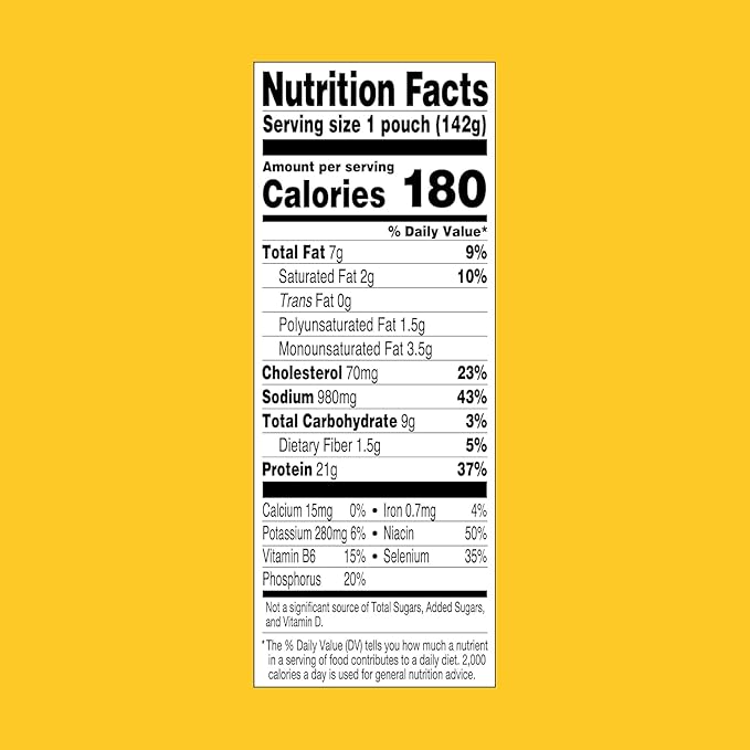 StarKist Chicken Creations "Big Size" BOLD Buffalo, 5 oz Pouch (1 Pack) Ready to Eat Premium White Meat Chicken, 21g Protein Per Serving, Gluten Free, Perfect for Salads, Meals and Snacks