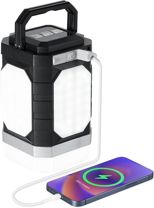 Sinvitron Camping Lantern Rechargeable??0,000mAh Portable Camping Lights, QC3.0 Fast Charging,1000 Lumens,350H Runtime,IPX5 Waterproof Emergency Light for Hurricanes,Power Outages,Camping