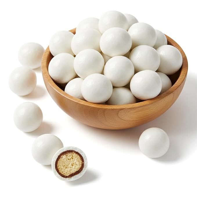 NY Spice Shop Jumbo Yogurt Chocolate Malt Balls Party Decorations - 3 Pound Malted Milk Ball Candy Birthday Gifts - Chocolate Malted Milk Balls - Dark Chocolate Malt Ball Holiday Snacks
