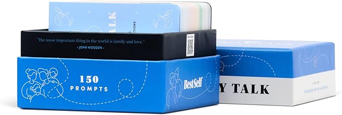 BestSelf Family Talk Icebreaker Deck ??150 Conversation Starters for Family Connections, Fun Bonding, Game Nights