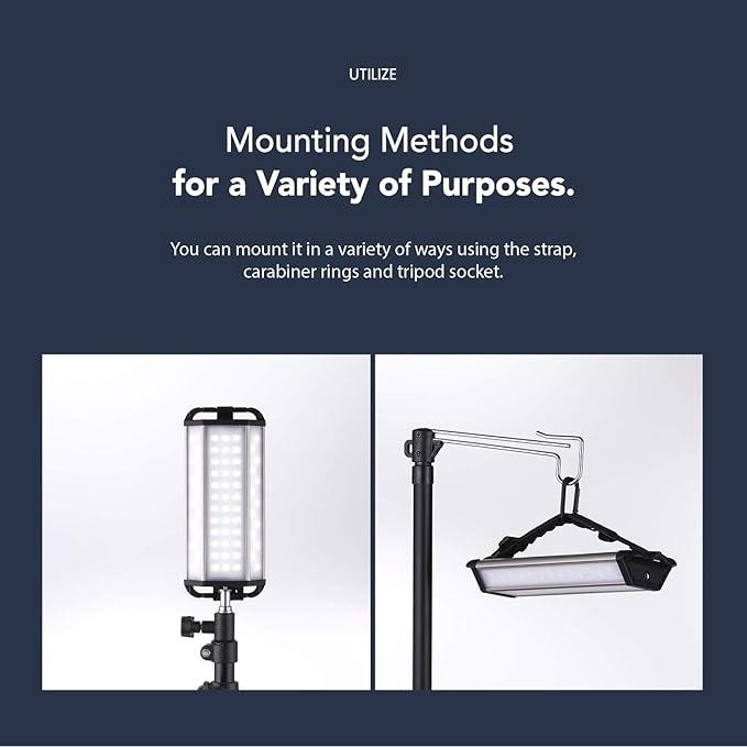 CLAYMORE 3 FACE+ (Large) - Rechargeable LED Area Light for Outdoors, Camping, Tent, Work, Industrial, Emergency Use, Waterproof, Portable, Power Bank Function, Up to 78 Hours Battery Life