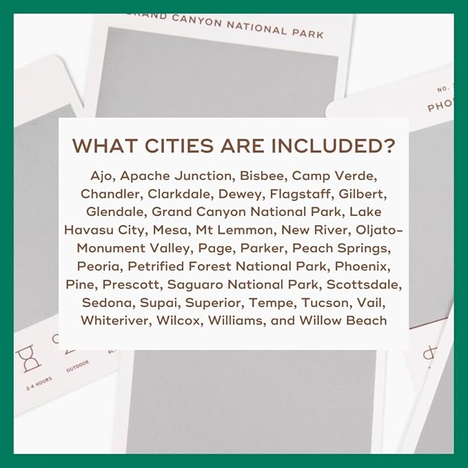 Reach International Outfitters Arizona Adventure Bucket List: 50 Scratch-Off Cards for Outdoor Activities, Tourist Attractions, and Road Trips - Perfect Travel Gift and Guide for Exploring