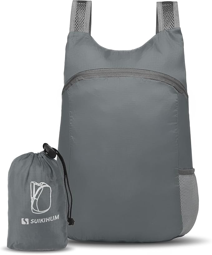 20L Ultra Hiking-Daypack Lightweight Foldable Travel Packable Backpack for Camping Cycling Outdoor,grey