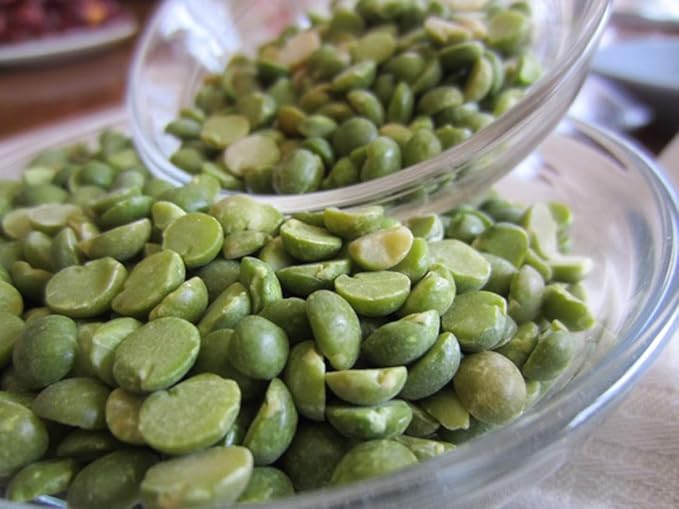 Organic Green Split Peas- Fiber & Protein rich, Raw, Non-GMO, Vegan Bulk-5LB