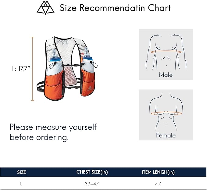 Haimont Running Hydration Vest, 5L Lightweight Runner Vest Pack for Women Men, Trail Running