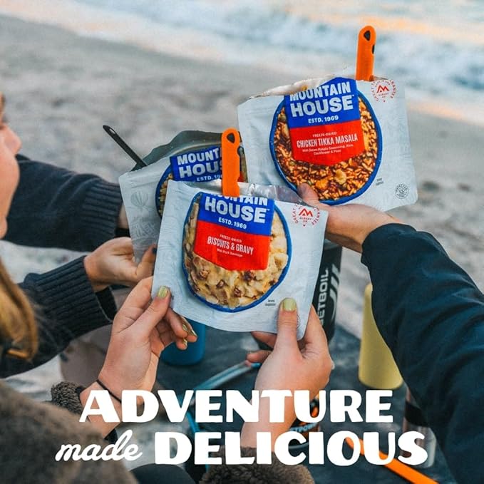 Mountain House Gluten-Free Chicken Tikka Masala Freeze-Dried Food for Camping, 12 Servings, 30-Year Shelf-Life