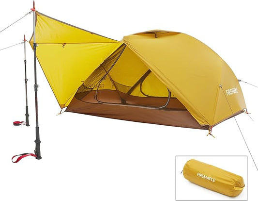 Fire-Maple Tropics Freestanding 2P Backpacking Tent - Lightweight, Waterproof, 3-Season Tent with Spacious Interior and Easy Setup - Perfect for 2 Adults, Camping, Hiking, and Outdoor Adventures.