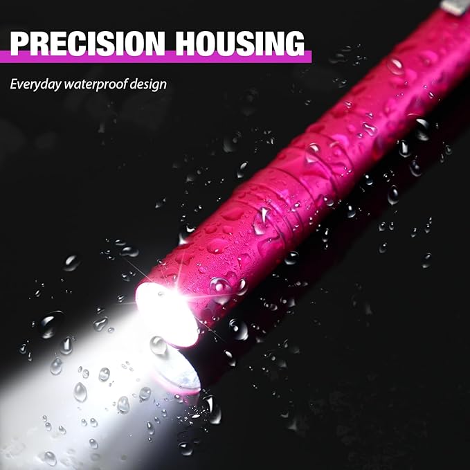 24 Pack Mini Pen Flashlights Bulk LED Pen Lights Aluminum Pocket Flashlights with Clips Small Handheld Torches Gifts for Camping Hiking Emergency Outdoor (Multicolor)