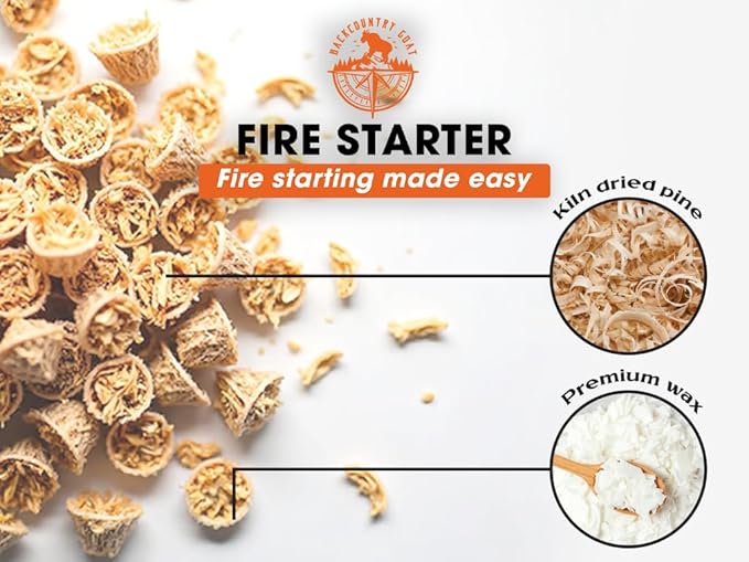Quick to Light Fire Starter Pods for Fireplaces, Camping,Grill | 15+ Minutes Burntime, Fire Starters Made in USA (Pack of 50)