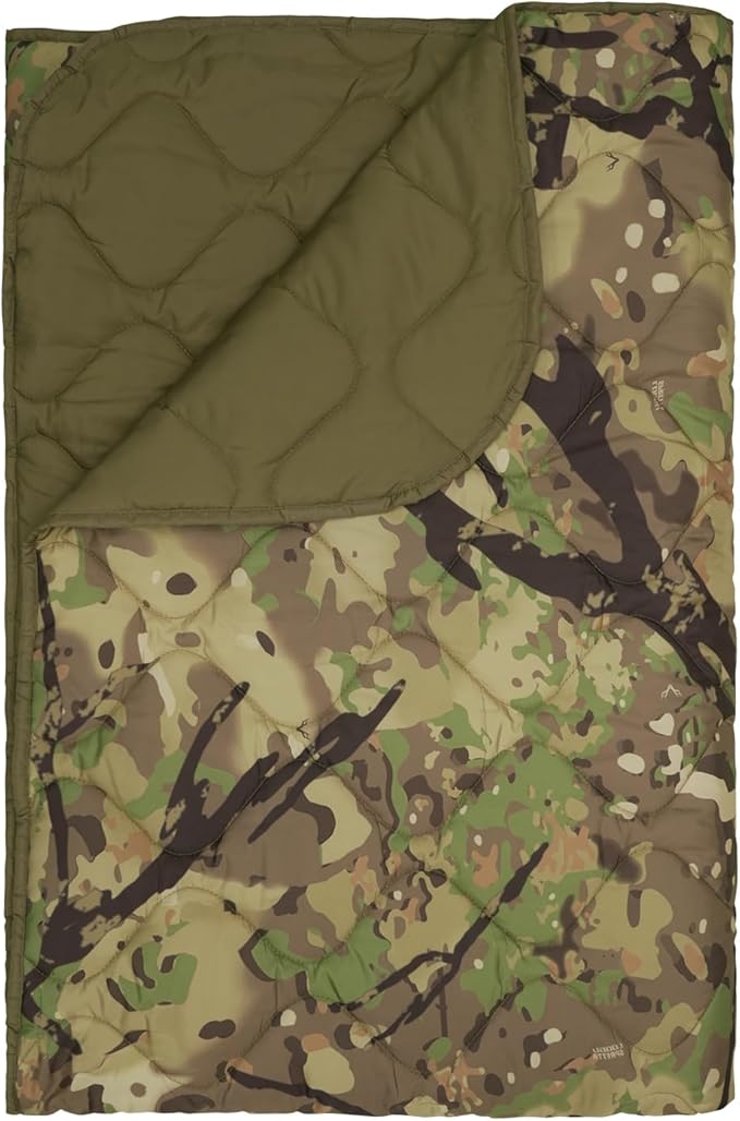 Poncho Liner Military Outdoor Camping Blanket for Travel, Beach, Grass, Picnic, Car Emergency, Outdoor, Survival
