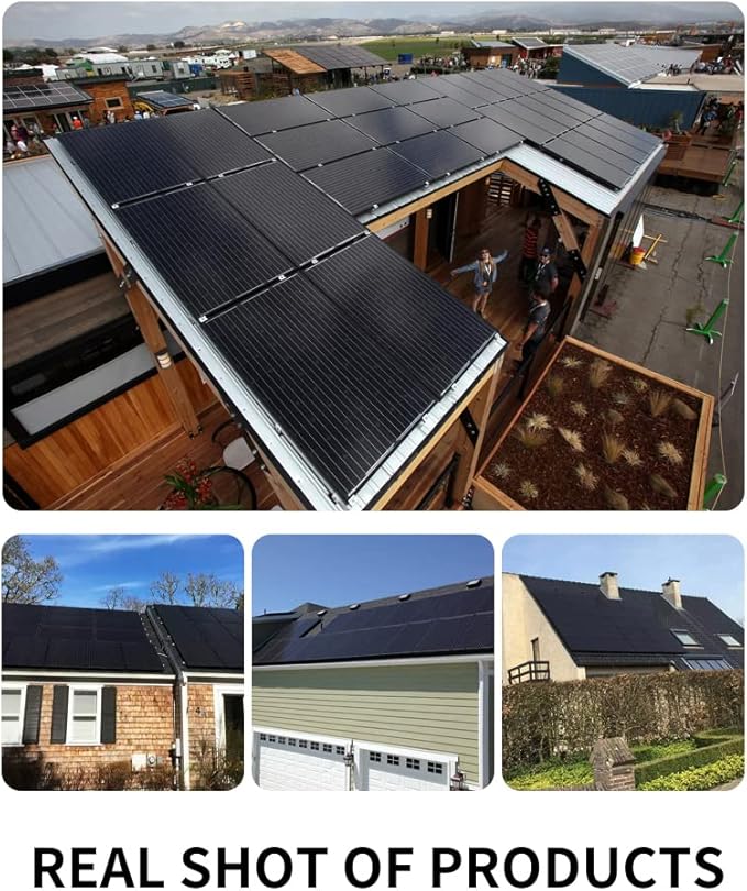 2PCS 445 Watt Solar Panels 12/24Volt Bifacial Solar Panel kit High Efficiency for RooftopPortable Power Station Farm Yacht and Other OffGrid Applications Total 890W