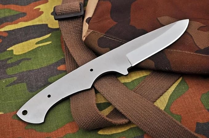 Zaby Knives-7281 Custom Handmade D2 Steel Hunting Knife Blank Blade, 9'' Skinning Knife Blank Blade For knife making, Gray (7281 Blank blade)