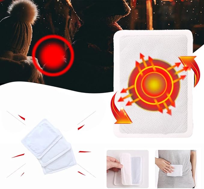 WORLD-BIO Body Warmers for Cold Weather, Heat Warmer Patch Disposable with Adhesive Backing Gives Hours Warm - 10/12/20/32/40 Packs, Hand Warmers Long Lasting Safe Natural Odorless