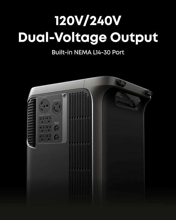 Anker SOLIX F3800 Plus Portable Power Station with Home Power Panel and 400W Solar Panel, 3840Wh, 6000W AC Output, Generators for Home Use, 3,200W Solar Input, For Power Outages and Emergencies