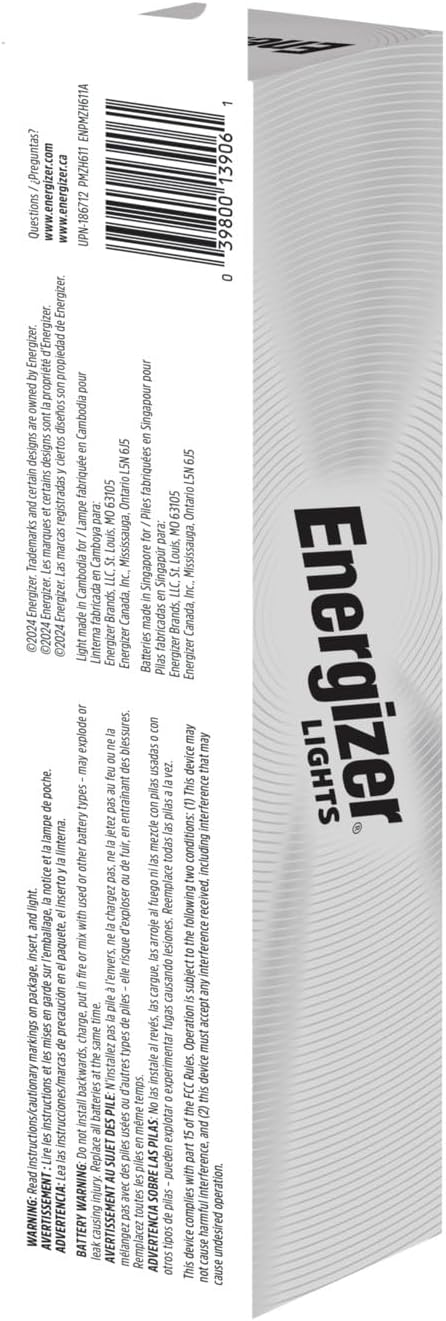 Energizer LED Flashlight Vision PRO, Ultra Bright 1000+ Lumens, IPX4 Water Resistant, Aircraft-Grade Aluminum LED Light, Rugged Metal Flash Light for Outdoors, Emergency Power Outage, Black